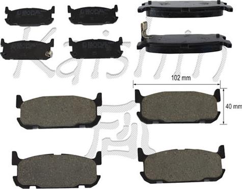 Kaishin FK3117 - Set placute frana,frana disc aaoparts.ro