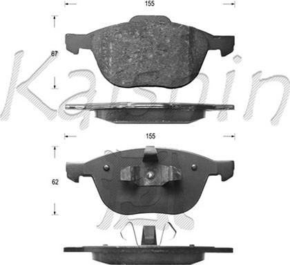 Kaishin FK3128 - Set placute frana,frana disc aaoparts.ro
