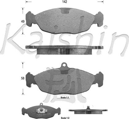 Kaishin FK7063 - Set placute frana,frana disc aaoparts.ro