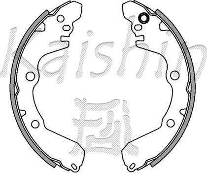 Kaishin K6687 - Set saboti frana aaoparts.ro