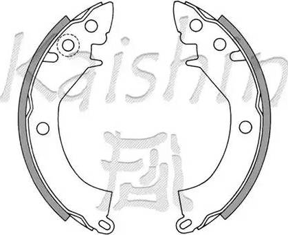 Kaishin K6633 - Set saboti frana aaoparts.ro