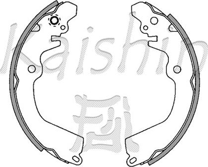 Kaishin K6701 - Set saboti frana aaoparts.ro