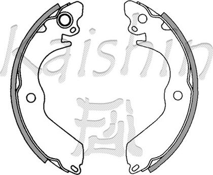 Kaishin K6712 - Set saboti frana aaoparts.ro