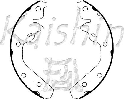 Kaishin K0007 - Set saboti frana aaoparts.ro