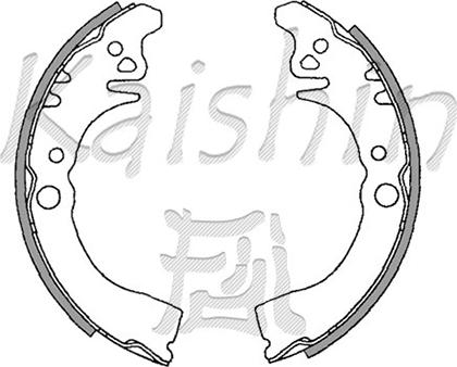 Kaishin K0036 - Set saboti frana aaoparts.ro