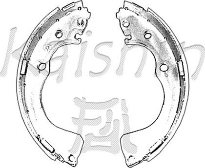 Kaishin K3411 - Set saboti frana aaoparts.ro