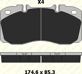 KALE 29122 220 04 - Set placute frana,frana disc aaoparts.ro