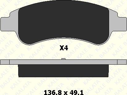 KALE 24101 190 14 - Set placute frana,frana disc aaoparts.ro