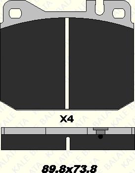 KALE 20392 185 04 - Set placute frana,frana disc aaoparts.ro