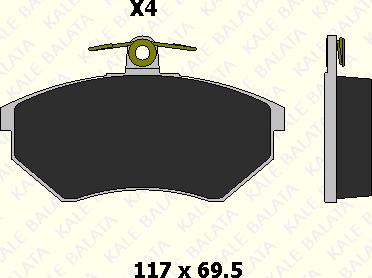 KALE 21945 162 14 - Set placute frana,frana disc aaoparts.ro