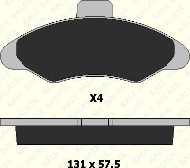 KALE 21171 186 04 - Set placute frana,frana disc aaoparts.ro