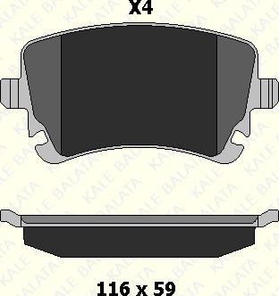 KALE 23326 177 24 - Set placute frana,frana disc aaoparts.ro