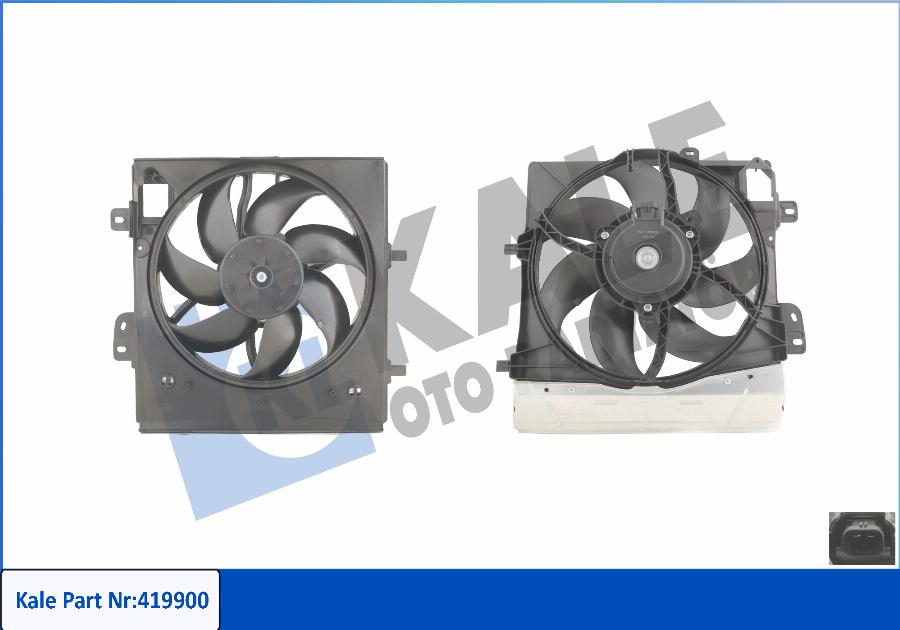 KALE OTO RADYATÖR 419900 - Ventilator, radiator aaoparts.ro