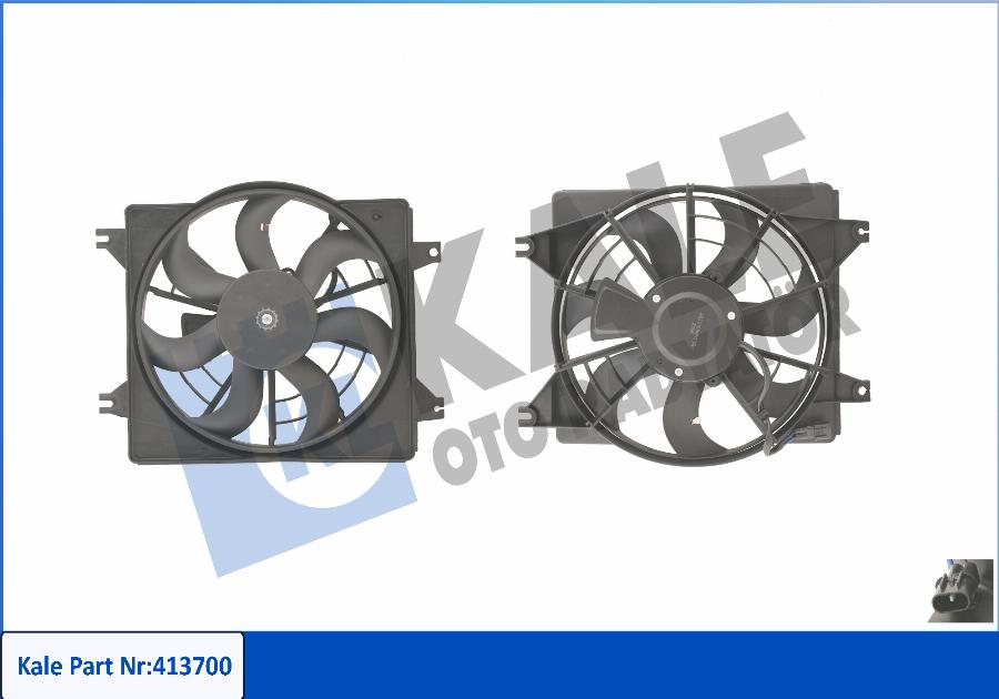 KALE OTO RADYATÖR 413700 - Ventilator, radiator aaoparts.ro