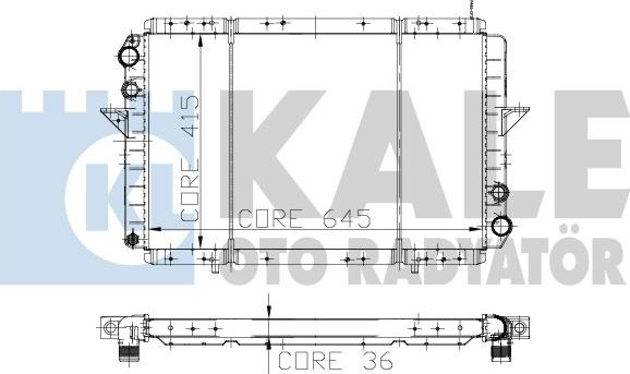 KALE OTO RADYATÖR 153699 - Radiator, racire motor aaoparts.ro