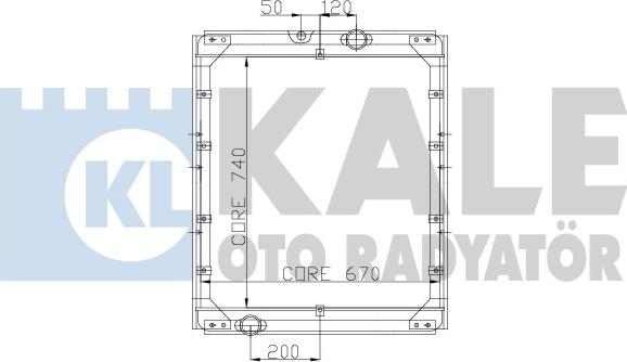 KALE OTO RADYATÖR 165500 - Radiator, racire motor aaoparts.ro
