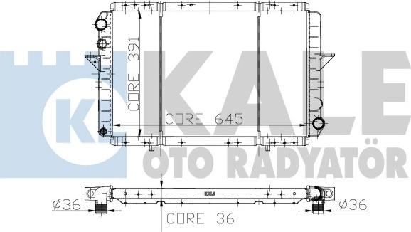 KALE OTO RADYATÖR 160800 - Radiator, racire motor aaoparts.ro