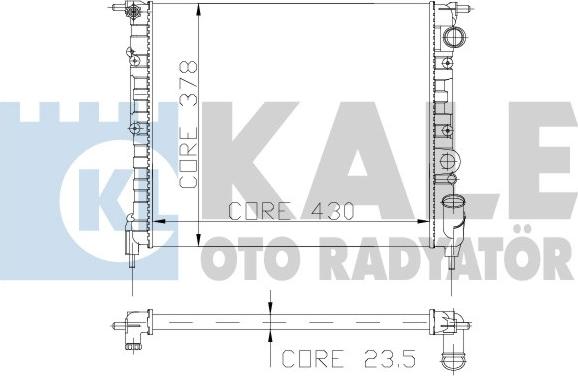 KALE OTO RADYATÖR 108000 - Radiator, racire motor aaoparts.ro
