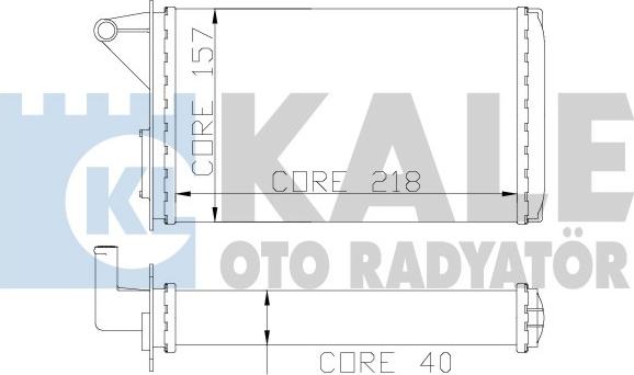 KALE OTO RADYATÖR 117100 - Schimbator caldura, incalzire habitaclu aaoparts.ro