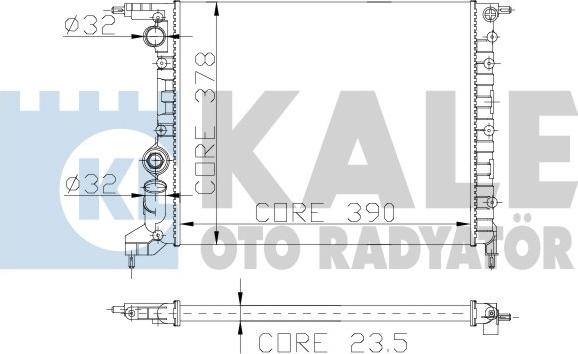 KALE OTO RADYATÖR 126600 - Radiator, racire motor aaoparts.ro