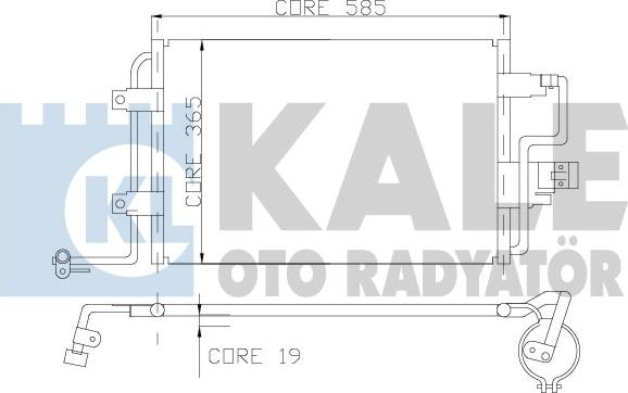KALE OTO RADYATÖR 390600 - Condensator, climatizare aaoparts.ro