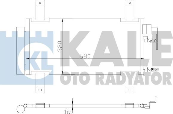 KALE OTO RADYATÖR 392100 - Condensator, climatizare aaoparts.ro