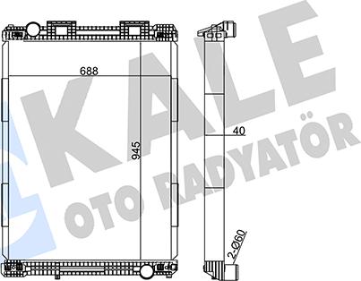 KALE OTO RADYATÖR 349455 - Radiator, racire motor aaoparts.ro