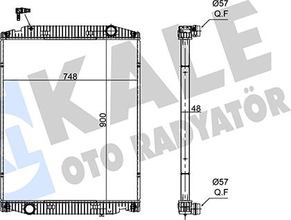 KALE OTO RADYATÖR 349485 - Radiator, racire motor aaoparts.ro