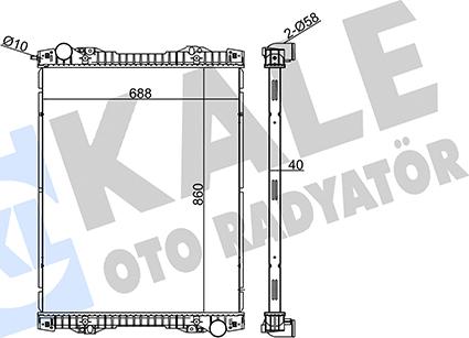KALE OTO RADYATÖR 349420 - Radiator, racire motor aaoparts.ro