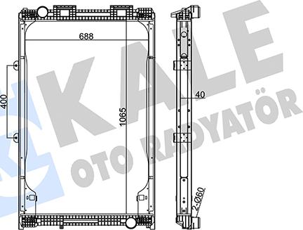 KALE OTO RADYATÖR 349505 - Radiator, racire motor aaoparts.ro