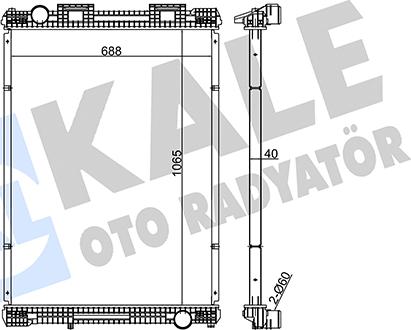 KALE OTO RADYATÖR 349515 - Radiator, racire motor aaoparts.ro