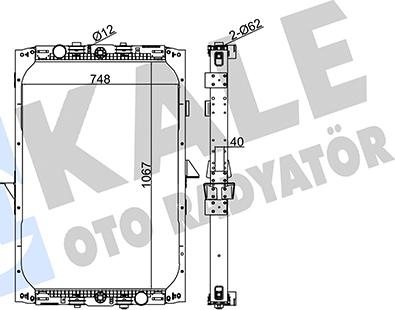 KALE OTO RADYATÖR 349345 - Radiator, racire motor aaoparts.ro