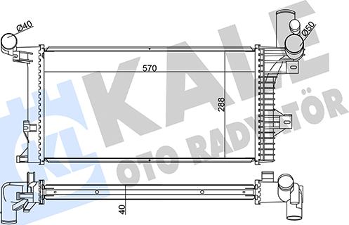 KALE OTO RADYATÖR 349305 - Radiator, racire motor aaoparts.ro