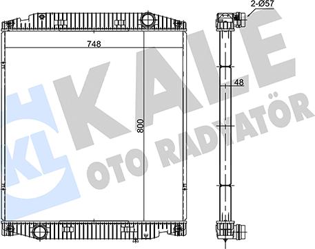 KALE OTO RADYATÖR 349385 - Radiator, racire motor aaoparts.ro