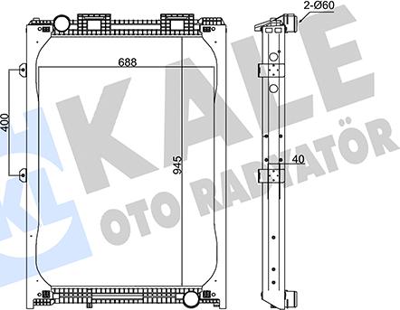 KALE OTO RADYATÖR 349370 - Radiator, racire motor aaoparts.ro