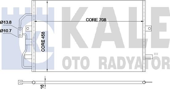 KALE OTO RADYATÖR 345670 - Condensator, climatizare aaoparts.ro