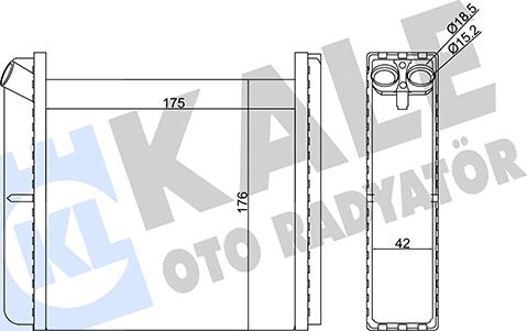 KALE OTO RADYATÖR 346665 - Schimbator caldura, incalzire habitaclu aaoparts.ro