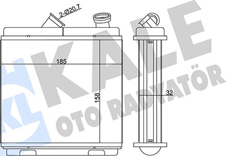 KALE OTO RADYATÖR 346660 - Schimbator caldura, incalzire habitaclu aaoparts.ro