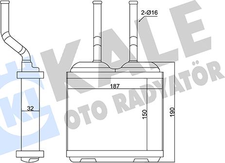 KALE OTO RADYATÖR 346685 - Schimbator caldura, incalzire habitaclu aaoparts.ro