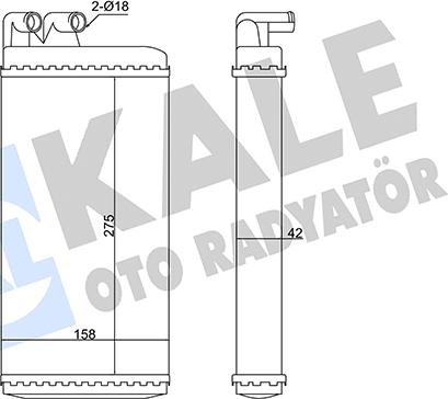 KALE OTO RADYATÖR 346240 - Schimbator caldura, incalzire habitaclu aaoparts.ro