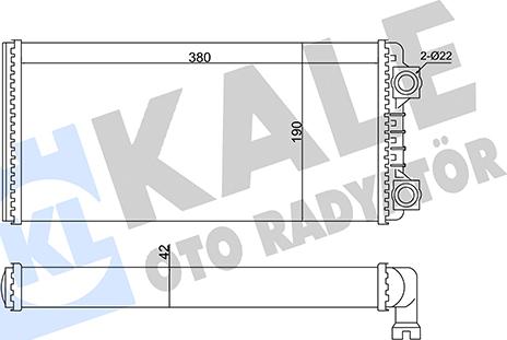 KALE OTO RADYATÖR 346730 - Schimbator caldura, incalzire habitaclu aaoparts.ro