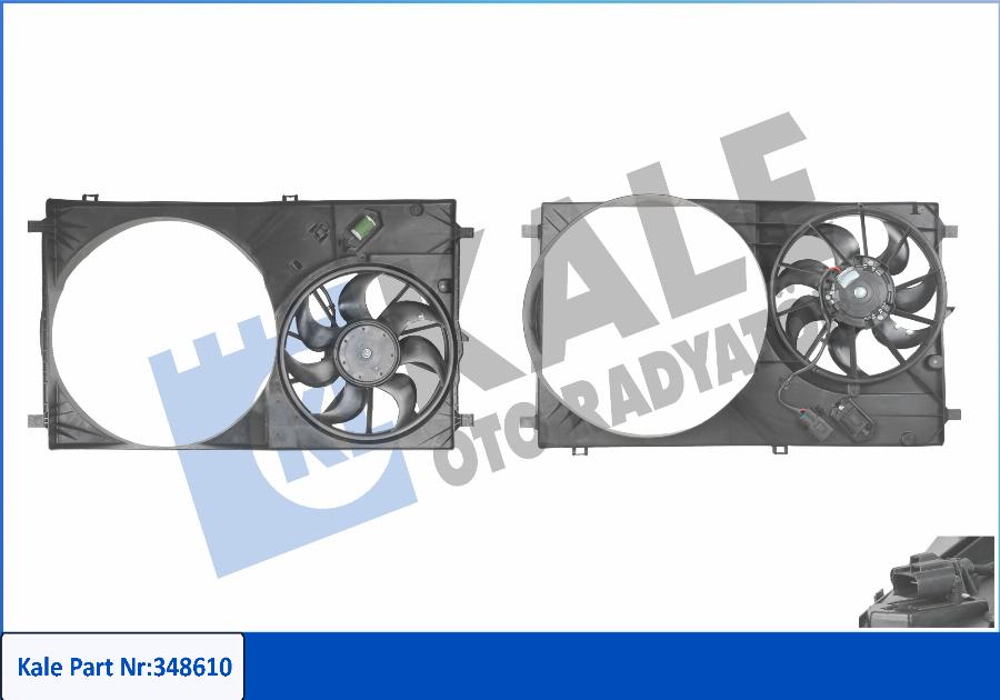 KALE OTO RADYATÖR 348610 - Ventilator, radiator aaoparts.ro