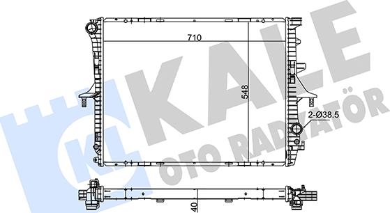 KALE OTO RADYATÖR 348320 - Radiator, racire motor aaoparts.ro