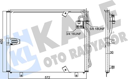 KALE OTO RADYATÖR 343065 - Condensator, climatizare aaoparts.ro