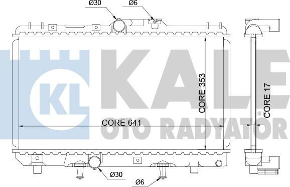 KALE OTO RADYATÖR 342150 - Radiator, racire motor aaoparts.ro