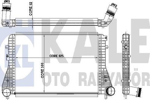 KALE OTO RADYATÖR 342380 - Intercooler, compresor aaoparts.ro