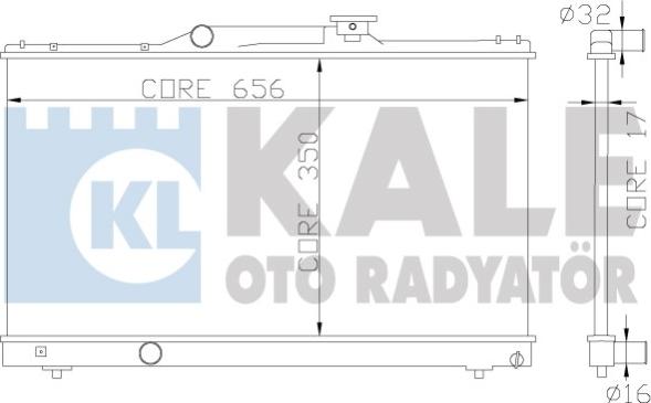 KALE OTO RADYATÖR 342325 - Radiator, racire motor aaoparts.ro