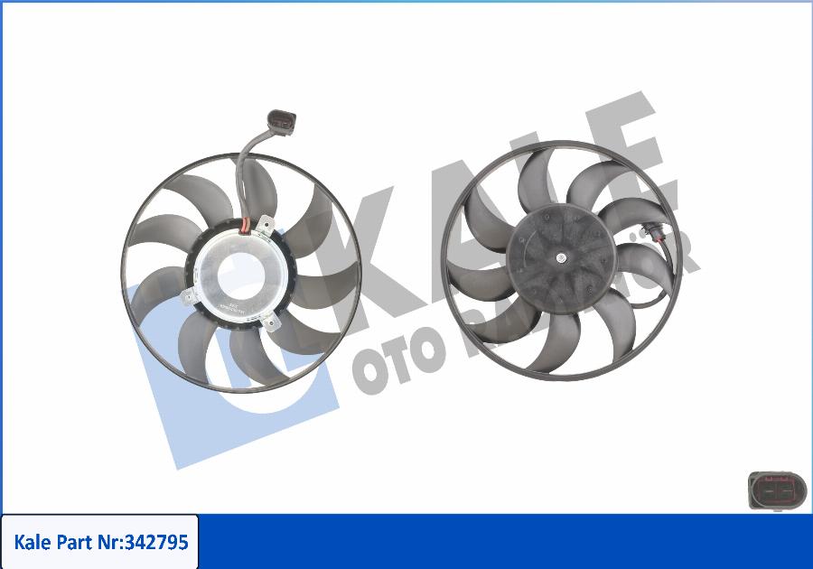 KALE OTO RADYATÖR 342795 - Ventilator, radiator aaoparts.ro