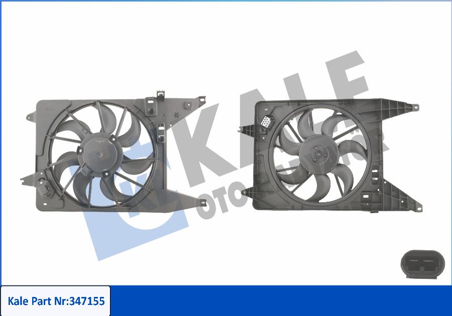 KALE OTO RADYATÖR 347155 - Ventilator, radiator aaoparts.ro