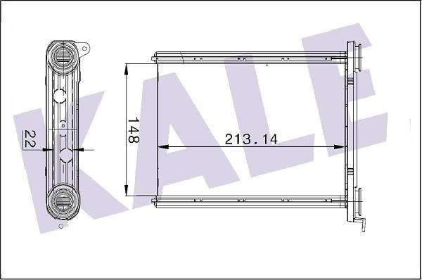 KALE OTO RADYATÖR 347125 - Schimbator caldura, incalzire habitaclu aaoparts.ro